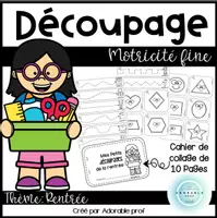 Aperçu - Feuilles d'exercices - Mes petits découpages de la rentrée - Page de couverture