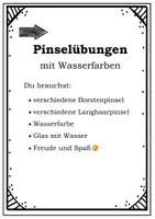 Vorschau - Arbeitsblätter - Übungen mit dem Pinsel und Wasserfarbe - Seite 2