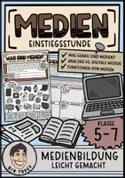 Vorschau - Arbeitsblätter - Was sind Medien? Einstiegsstunde - Deckblatt