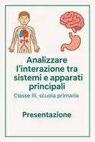 anteprima - Presentazioni / Lavagne - Analizzare l'interazione tra sistemi e apparati principali - Pagina di copertina