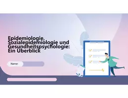 Vorschau - Präsentationen/Tafelbilder - Epidemiologie, Sozialepidemiologie und Gesundheitspsychologie Einstieg - Seite 1