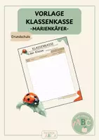 Vorschau - Lehrpläne/Lehrermaterial - Vorlage Klassenkasse Marienkäfer - Deckblatt