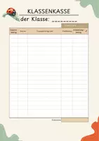 Vorschau - Lehrpläne/Lehrermaterial - Vorlage Klassenkasse Marienkäfer - Seite 2