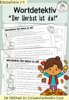 Vorschau - Arbeitsblätter - Wortdetektiv - "Der Herbst ist da!" I Kl. 3-4 - Deckblatt