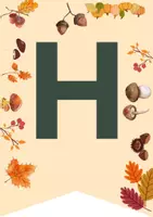 Vorschau - Poster - Wimpelkette "Hallo Herbst" - Seite 1