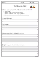 Vorschau - Stundenentwürfe - Protokoll Sportstunde für kranke Kinder - Seite 2