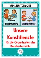 Vorschau - Poster - Unsere Kunstdienste. Dienste im Kunstunterricht - Deckblatt
