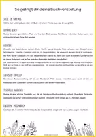 Vorschau - Arbeitsblätter - Buchvorstellung zur selbstständigen Erarbeitung (mit Anleitung, Steckbrief und Lesekiste) - Seite 1