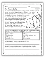 Vorschau - Arbeitsblätter - African Animals: Reading Passages with Questions - Seite 2