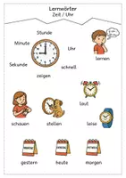 Vorschau - Arbeitsblätter - Schulmonsterstarke Lernwörter: Zeit / Uhr - Seite 3
