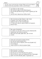 Vorschau - Arbeitsblätter - Verben, Lesen & Kleben, Sätze zu Bildern schreiben, Klasse 1-3 - Seite 3