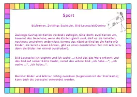 Vorschau - Spiele - Sportarten - DaZ-Material - Deckblatt