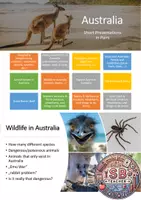 Vista previa - Presentaciones - Short Presentations about Australia (PowerPoint) - Portada