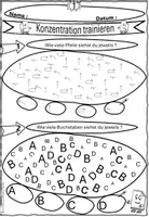Vorschau - Arbeitsblätter - Konzentration trainieren Klasse 4 - 5, mit Lösungen - Seite 1