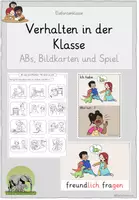 Vorschau - Arbeitsblätter - Verhalten in der Klasse / Einführung Klassenregeln - Deckblatt