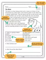 Vorschau - Arbeitsblätter - North American Animals: Reading Passages with Questions - Seite 1