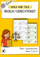 Vorschau - Bildkarten - Ethik - Walk and Talk - Regeln und Gerechtigkeit - Deckblatt