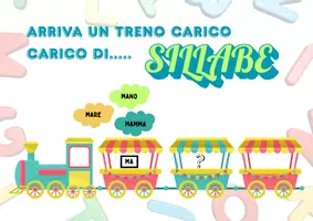 anteprima - Esercizi - ARRIVA UN TRENO CARICO CARICO DI...sillabe - Pagina di copertina