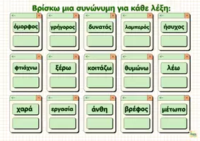 Προεπισκόπηση - Φύλλα εργασίας - Οι σχέσεις των λέξεων -Σχήματα λόγου-Ασκήσεις-Λύσεις - Σελίδα 2