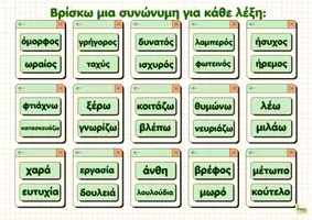 Προεπισκόπηση - Φύλλα εργασίας - Οι σχέσεις των λέξεων -Σχήματα λόγου-Ασκήσεις-Λύσεις - Σελίδα 3