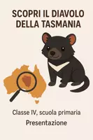 anteprima - Presentazioni / Lavagne - Scopri il diavolo della Tasmania - Pagina di copertina