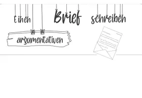 Vorschau - Arbeitsblätter - Flipbook Argumentativer Brief, Schreibplan, Überarbeitsraster - Seite 1