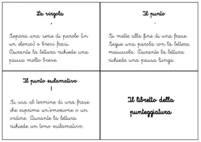 anteprima - Flashcard - Libretto punteggiatura - Pagina 1
