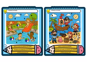 Vista previa - Hojas de trabajo - TARJETAS DE ATENCIÓN Y COMPRENSIÓN. SERIE 2. - página 3
