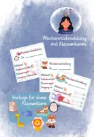 Vorschau - Arbeitsblätter - Wochenrückmeldung Vorlage Klassentier - Deckblatt