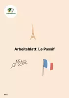 Vorschau - Arbeitsblätter - Französisch Grammatik: Le Passif – Arbeitsblatt mit Erklärung & Übungen - Deckblatt