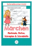 Vorschau - Stundenentwürfe - Märchenwerkstatt. Märchen entdecken. Merkmale, Motive, Schreiplan & Schreibhilfe - Deckblatt