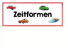 Vorschau - Fördermaterial/Inklusion - Aushang - Zeitformen - Seite 1