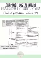 Vorschau - Stundenentwürfe - Lehrprobe Sozialkunde - Fishbowl Diskussion - Gemeinde - Deckblatt