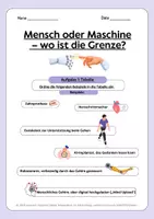 Vorschau - Arbeitsblätter - Mensch oder Maschine? –Transhumanismus | Philosophie & Ethik - Seite 1