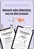 Vorschau - Arbeitsblätter - Mensch oder Maschine? –Transhumanismus | Philosophie & Ethik - Deckblatt