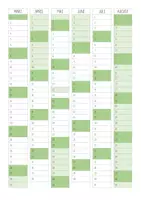 Vorschau - Lehrpläne/Lehrermaterial - Lehrerkalender schlicht BAYERN (zum selbst ausdrucken) - Seite 2