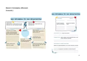 Vorschau - Stundenentwürfe - Schreibplan für das eigene Wintermärchen - Unterrichtsbesuch/Unterrichtsvorbereitung - Deckblatt
