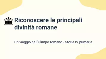 anteprima - Presentazioni / Lavagne - Riconoscere le principali divinità romane - Pagina 1