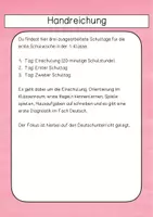 Vorschau - Stundenentwürfe - Einschulung - Die ersten drei Schultage - Klasse 1 - Seite 1
