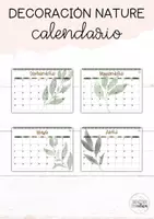 Vista previa - Decoración del aula - Pack decoración de aula nature - página 1