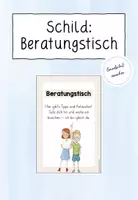 Vorschau - Anderer Materialtyp - Schild: Beratungstisch - Deckblatt