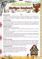 Vorschau - Arbeitsblätter - Mittelalter - Die Zünfte - Klasse 6 - Deckblatt