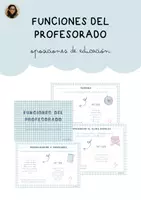 Vista previa - Para docentes: organización, planificación y formación - FUNCIONES DEL PROFESORADO - OPOSICIONES - Portada