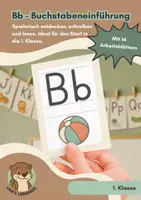 Vorschau - Arbeitsblätter - Buchstabeneinführung Bb 1. Klasse | Minimalistic Edition - Deckblatt