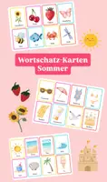Vorschau - Spiele - Wortschatzkarten - Sommer - Deckblatt