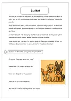 Vorschau - Arbeitsblätter - Leseverstehen mit unterschiedlichen Aufgaben +Lösung - Seite 2