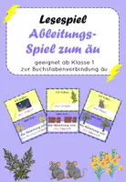 Vorschau - Spiele - Ableitungsspiel zum äu geeignet ab Klasse zur Festigung der Rechtschreib-Strategien - Deckblatt