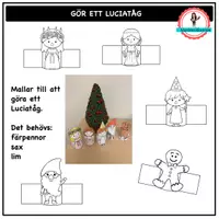 förhandsvisning - Pyssel - Luciatåg - försättsblad