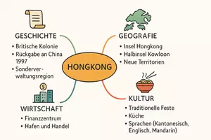 Vorschau - Arbeitsblätter - Arbeitsblätter zum Thema "Hongkong" + Lösung & MP3 + Mindmap + Infografik - Seite 2