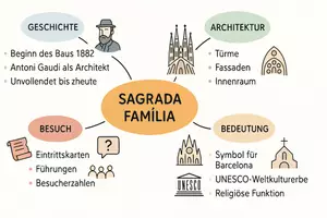 Vorschau - Arbeitsblätter - Arbeitsblätter zum Thema "Sagrada Família" + Lösung & MP3 + Mindmap + Infografik - Seite 2